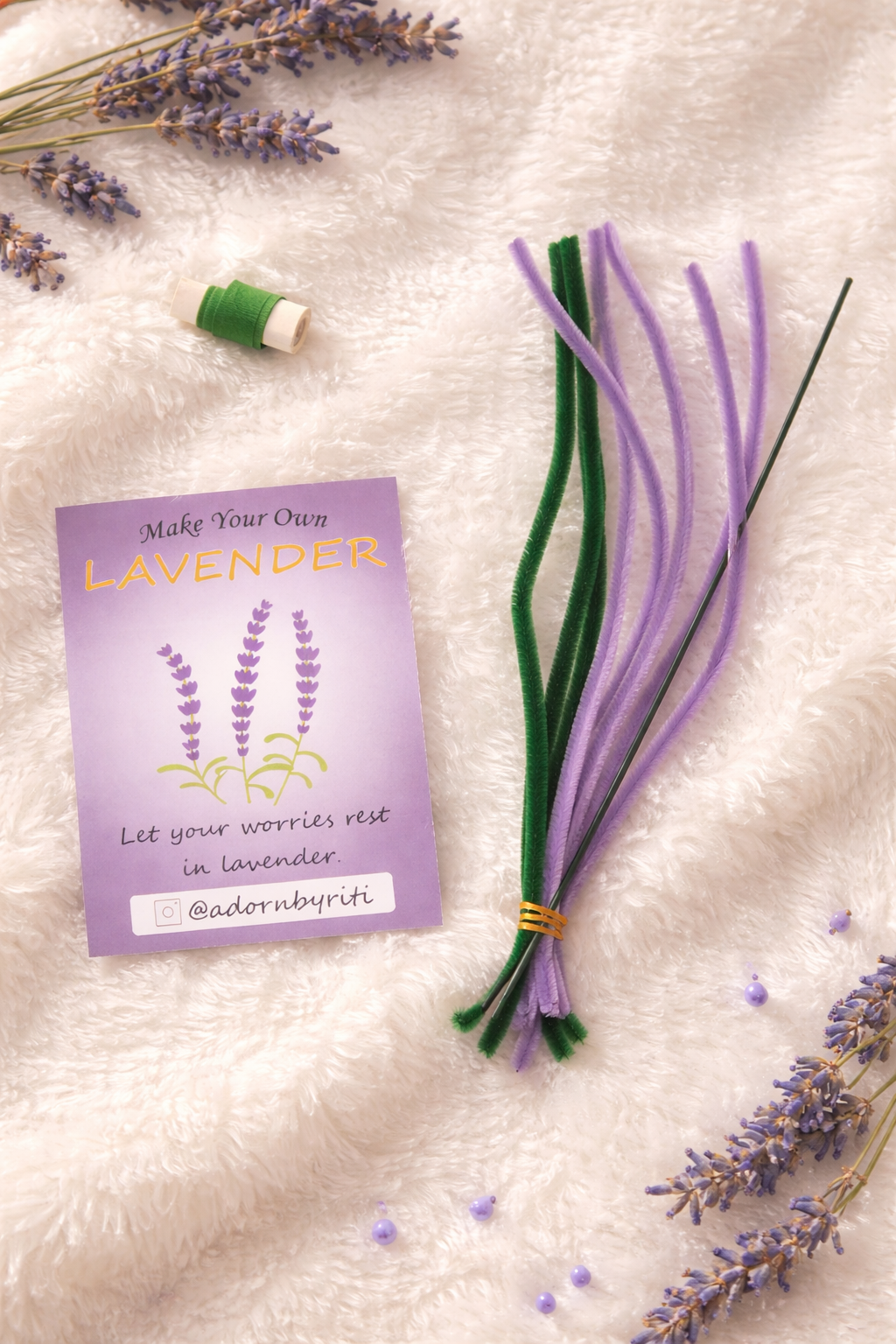 DIY Lavender Flower Craft Kit | Make Your Own Lavender Flower at Home