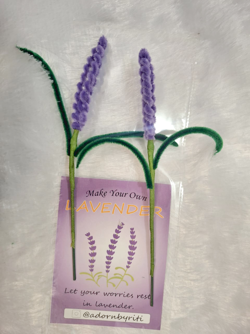 DIY Lavender Flower Craft Kit | Make Your Own Lavender Flower at Home